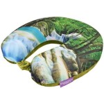 VIAGGI Green Forest 3D Print U Shaped Memory Foam Travel Neck and Neck Pain Relief Comfortable Super Soft Orthopedic Cervical Pillows